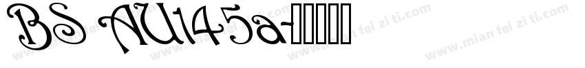 BS AU145a字体转换